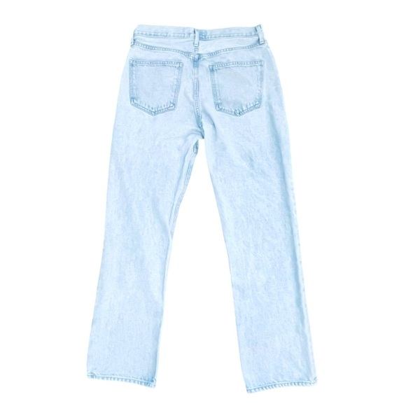 AGOLDE Lana Slice Mid Rise Relaxed Straight Leg Blue Denim Jeans Size 29 - Picture 5 of 13